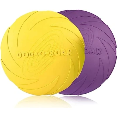Afbeelding van PETCUTE hond frisbee Vliegende Schijf interactief Speelgoed voor Honden Training 2 Stuks ø 18 cm