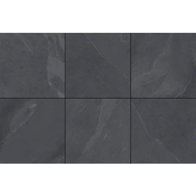 Afbeelding van Keramische tuintegel Pavila Antracite 60x60x2cm