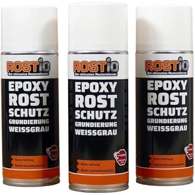 Afbeelding van Rostio Epoxy primer 1 K EP roestwerende spray corrosiebescherming roestbescherming sneldrogend (3 stuks)