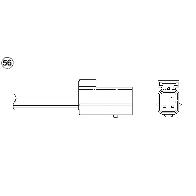 Afbeelding van NGK 1575 Lambdasonde 4 MAZDA: CX 9