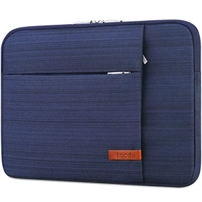Afbeelding van Lacdo Laptop Sleeve Tas voor 13 inch MacBook Air M3 A3113/M2 A2681/M1 A2337 A2179 2024 2018, Pro M2 M1 A2338 A2251 A2289 A2159 A1989, iPad M4 2024/iPad 2024, Blauw