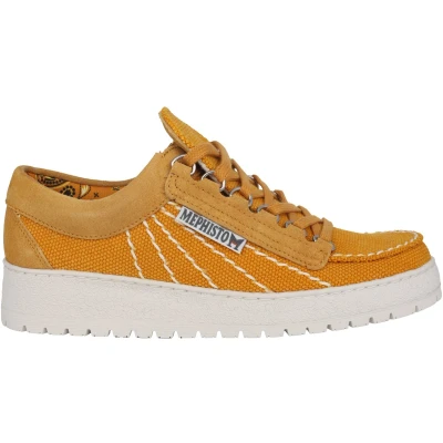 Afbeelding van Mephisto Rainbow Sun heren veterschoen geel maat 42 (EU) 8 (UK)