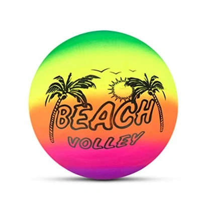 Afbeelding van Ububiko strand, volleybal, zomer, opblaasbare strandbal, rubber, regenboog, zwembad, zwemmen, tuin, speelnet, kinderen, speelgoed, bal