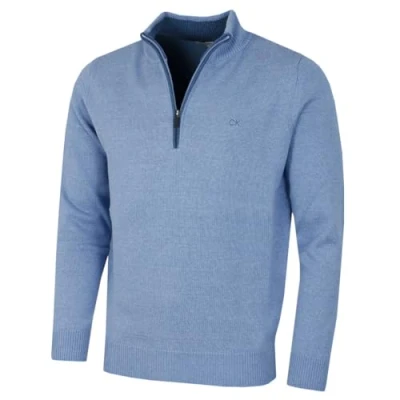 Afbeelding van Calvin Klein Golf Heren Katoenen Trui Hemel Marl XXL