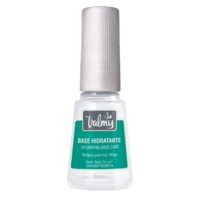 Afbeelding van Valmy Base Hidratante para Uñas con Keratina y Vitamina E Tratamiento de Esmalte Protector Fortalecedor, 1 Unidad (1 x 14 ml)