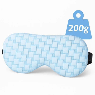 Afbeelding van Ella Verzwaard Slaapmasker vrouwen &amp; mannen Oogmasker met verkoelende stof en velvet Verstelbaar Slaapmaskers