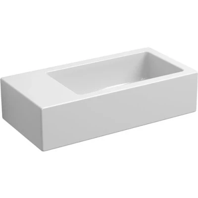 Afbeelding van Fontein Clou Flush 3 36x18x9cm Links Keramiek Glans Wit (Zonder Kraangat)