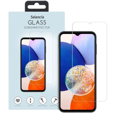 Afbeelding van Screenprotector Samsung Galaxy A14 (5G): Selencia Gehard Glas
