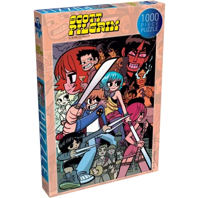 Afbeelding van Scott Pilgrim Puzzle #4 Colorful Collage 1000 stukjes puzzel Renegade Game Studios