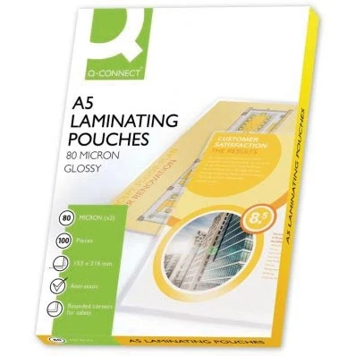 Afbeelding van Q connect Lamineeretui A5 2x 80 Micron 100 Stuks Lamineerhoes