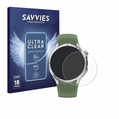 Afbeelding van Savvies Screenprotector voor OnePlus Watch 3 Folie Beschermfolie transparant (18 Stuks)