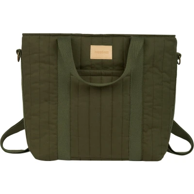 Afbeelding van Nobodinoz Hyde Park waterdichte luiertas/rugzak 32x32x14cm London Green