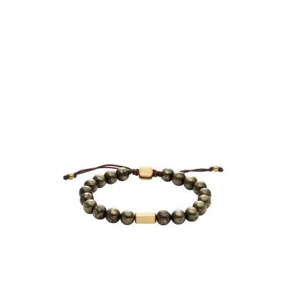 Afbeelding van Fossil Herenarmband Galaxy Jewelry Pyriet grijs, JF04820710, Eine Grösse, Roestvrij staal, Geen edelsteen