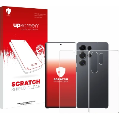 Afbeelding van upscreen Screenprotector voor Samsung Galaxy S25 Ultra (Voor+Achter) Folie Beschermfolie transparant