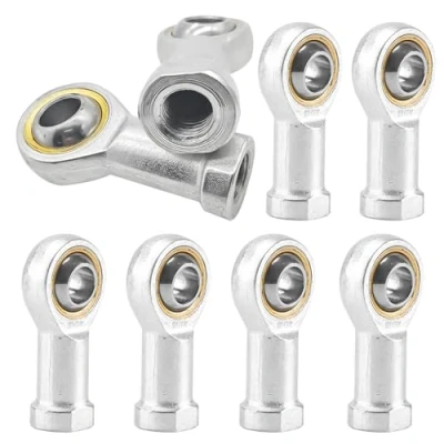 Afbeelding van Scharnierende koplagers, 8 stuks kogelgewricht lagers, M8 x 1,25 scharnierlagers binnendraad, zelfsmerend, scharnierkop, scharnierlager smerend voor sferische glijstanguiteinden