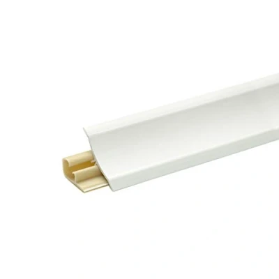 Afbeelding van DQ PP 3 m afdekprofiel, wit, 23 x mm, pvc, gratis schroeven, keukenstrip voor het werkblad, afdekprofiel in de keuken, wandafsluitprofiel, tafelbladprofiel