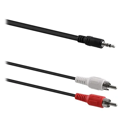 Afbeelding van T&#039;nB JACKRCA12 stereo jack stekker, 3,5 mm, 1,2 m, zwart