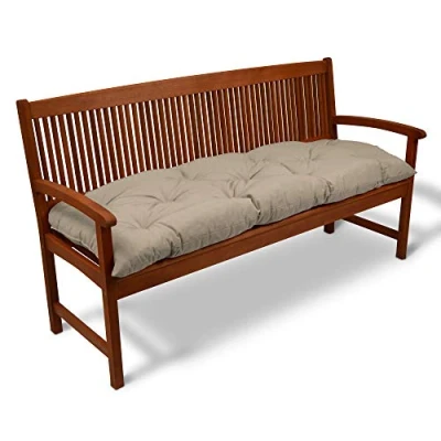Afbeelding van Beautissu Bankkussen Flair BK Zitkussen Tuinkussen 100x50x8 cm natuur kussen voor tuinbank