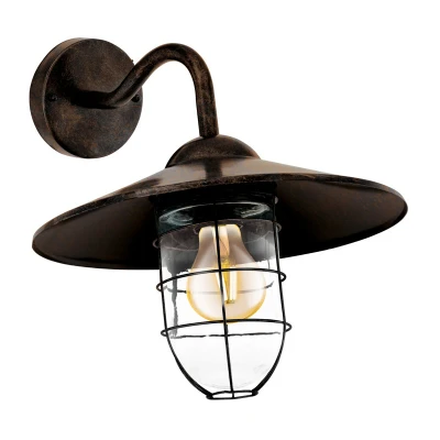 Afbeelding van EGLO wandlamp Melgoa antiek koper