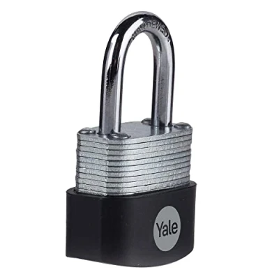 Afbeelding van Yale Y115B/30/117/1 30/117/1 zeer veilig gelamineerd stalen slot, 30 mm behuizing, geharde boog, 3 sleutels