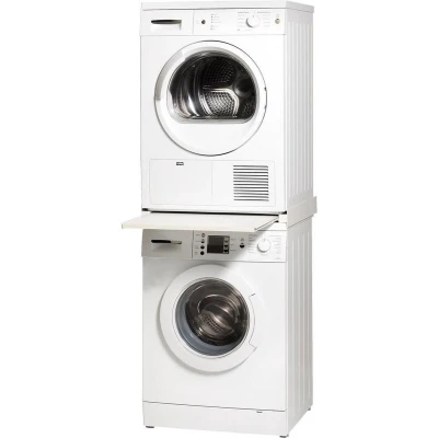 Afbeelding van Tussenstuk met lade tbv wasmachine / droger aluminium rand