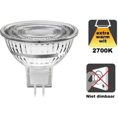 Afbeelding van GU5.3 Spot LED Lamp Extra Warm Wit (2700K) 3.4 Watt, vervangt 35W Halogeen Integral