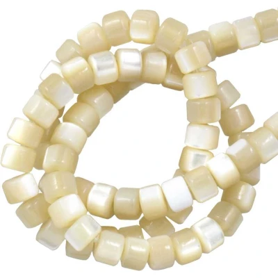Afbeelding van Schelp Kralen (4 x 3 mm) Pale (130 Stuks)