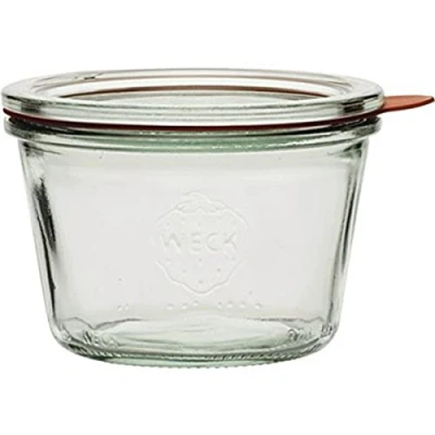 Afbeelding van Weck Inmaakpotten met glazen deksel, inhoud: 250 ml, valvorm, 4 stuks
