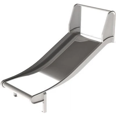 Afbeelding van Intergard Glijbaan RVS voor speeltoestellen breed (platformhoogte 100cm)