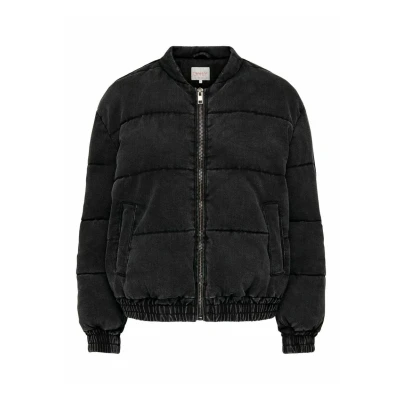 Afbeelding van ONLY Onlqueen LS Puff DNM jack Gua, Zwart, XS dames,