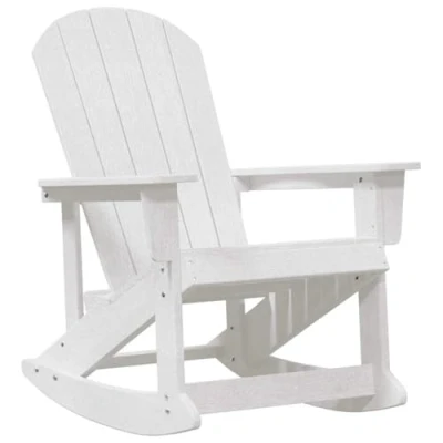 Afbeelding van vidaXL Adirondack Schommelstoel Wit 73.5x92x90 cm HDPE