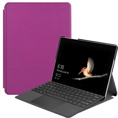 Afbeelding van Case2go Tablet Hoes geschikt voor Microsoft Surface Go 3 Tri Fold Book Case Paars