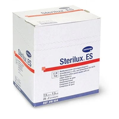 Afbeelding van Sterilux Es 7,5x7,5cm 8l. St. 25x2 P/s