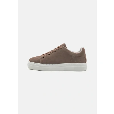 Afbeelding van Selected Homme Slhdavid Chunky Sneakers laag, Heren, Maat: 40, Almondine Veloursleer