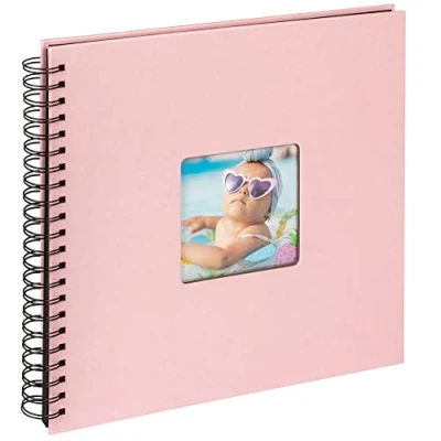Afbeelding van Walther Design Fun Sa 110 Br Fotoalbum, Roze, 30 X Cm, Spiraalalbum, Met Omslaguitsparing