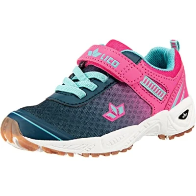 Afbeelding van LICO Barney VS meisjes Zaalsportschoen , Marineblauw / felroze turquoise, 40 EU