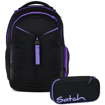 Afbeelding van Satch schoolrugzakset MATCH Purple Phantom 2 delig, collectie 2025