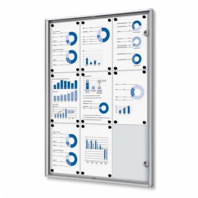 Afbeelding van Vergrendelbaar Notitiebord Indoor Economy 9x A4