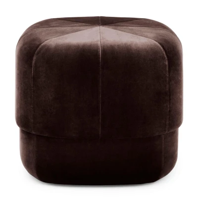 Afbeelding van Normann Copenhagen Circus Velour Poef Small Coffee