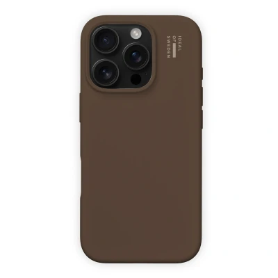 Afbeelding van Apple iPhone 16 Pro MagSafe Hoesje Siliconen en TPU (zacht) iDeal of Sweden Softcase/Backcover Bruin Telefoonhoesje Shockproof/Valbescherming