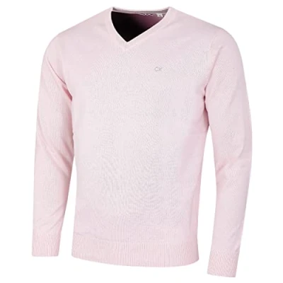 Afbeelding van Calvin Klein Heren trui met V hals Roze XL