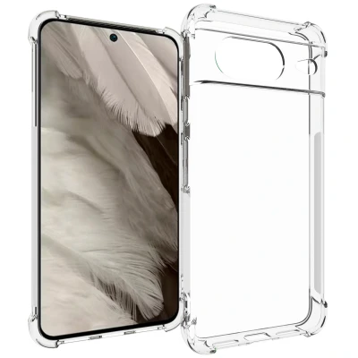 Afbeelding van Google Pixel 8 Hoesje Siliconen en TPU (zacht) iMoshion Softcase/Backcover Transparant Telefoonhoesje