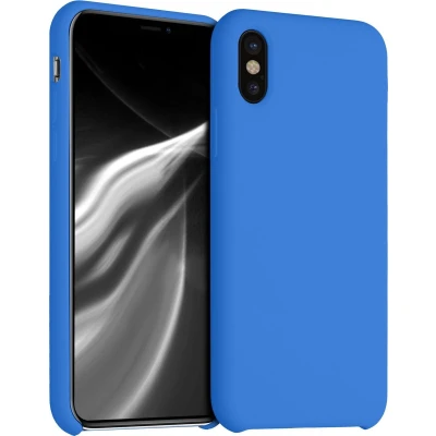 Afbeelding van kwmobile telefoonhoesje geschikt voor Apple iPhone X Hoesje met siliconen coating Smartphone case in zeebries
