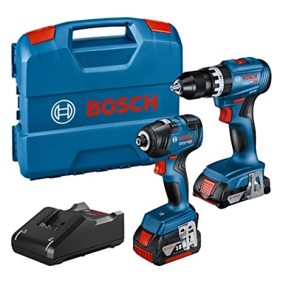 Afbeelding van Bosch Professional Kit GDR 18V 200 + GSB 45 (incl. 1x 2.0Ah accu, 4.0Ah oplader GAL 40, in L case) Amazon Exclusive Set