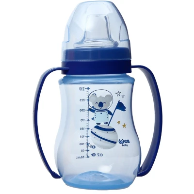 Afbeelding van Weebaby Galaxy Blauw 250ml Brede Fles met Handvatten MW011754