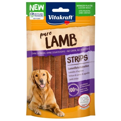 Afbeelding van Vitakraft Lamb Vleesstrips Hond hondensnack 80 gram