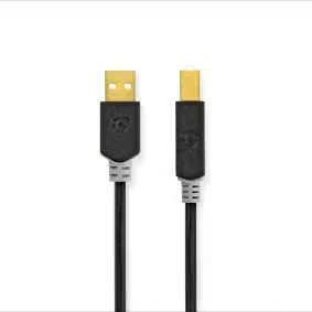 Afbeelding van Nedis Ccbw60100At30 Kabel Usb 2.0 A Male B 3,0 M Antraciet