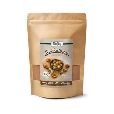 Afbeelding van Biojoy BIO Nootmuskaat gemalen (500 g), als Poeder, zonder toevoegingen (Myristica fragrans)