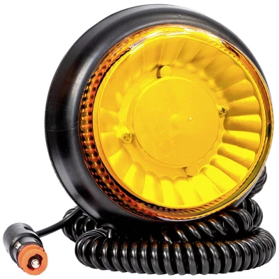 Afbeelding van Fristom Zwaailicht FT 101 DF LED MAG M78 12 V, 24 36 V met DIN stekker (12 mm), werkt op boordnet Magneetvoet Oranje
