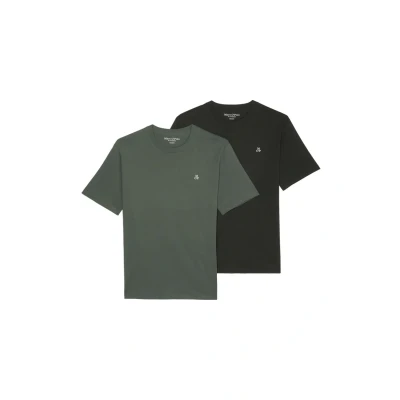 Afbeelding van Marc O&#039;Polo Doppelpack Regular Tshirt basic, Heren, Maat: Small, Balck